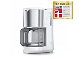 Braun PurShine KF 1500 WH Kaffeemaschine - Filterkaffeemaschine mit Glaskanne für bis zu 10 Tassen,...