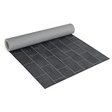 Internethandel Pfordt CV Bodenbelag Vinyl Fliesen Optik Dunkelgrau, 100x200 cm, pflegeleichter PVC...