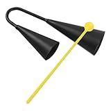 Agogo Bells Geräuschgenerator zweifarbig – Musikglocke aus Metall mit Schlagzeug aus Kunststoff |...