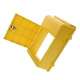 COLLBATH Wandbriefkasten Gelb Abschließbar aus Kunststoff und Metall Wetterfeste Wandmontage...