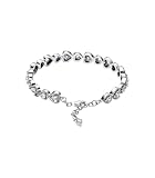 PANDORA Timeless Strahlenkranz Herzen Armband aus Sterling-Silber mit Zirkonia, 16cm, 593655C01-16