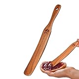 Sauerteigschaber, Kochlöffel aus Holz, Schaber mit schmalem Topf, Löffel aus Holz,...