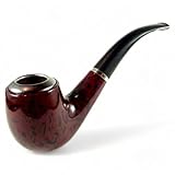 Starlet24 Tabakpfeife Tobacco Pipe klassische Raucher Tabak Pfeife in antiker Holzoptik, auch für...