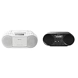 Sony CFD-S70 Boombox (CD, Kasette, Radio) weiß & ZSP-S50 CD/USB Radiorekorder (AM/FM)