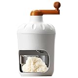 Tragbare Eisrasiermaschine - Edelstahl Ice Crusher mit Gefrierschale für rasiertes Eis und...