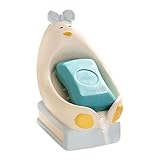 Seifenschale aus Keramik, Seifenschale mit Ablauf, für Badezimmer, Dusche, Arbeitsplatte für...