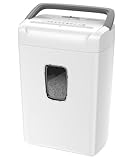 Bonsaii Aktenvernichter P4, 12-Blatt Kreuzschnitt, 21 L, Shredder Kreditkarten/CDs/Klammern,...