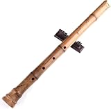 1,8 Shakuhachi Pentatonische Bambusflöte Zen-Instrument für Shakuhachi-Mundstück mit Wurzelende...