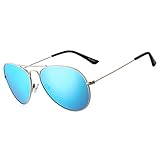 ROCF ROSSINI Polarisierte Pilotenbrille Damen Verspiegelt Piloten Sonnenbrille Herren Retro-Brillen...