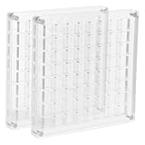 Homoyoyo 2 Stück Muschelhalter-Displaybox Transparenter Acryl-Muschel-Organizer Nagel-Charms...