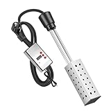 Hidyliu Tauchsieder Wasserkocher Reisetauchsieder Wärmeisolierter Griff, Überhitzungsschutz, 2500...