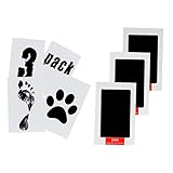 Locisne 3 packs Neugeborenes Baby Babyprints Safe Handprint oder Footprint Clean-Touch Schwarz Ink...