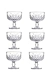 Pasabahce 440211 Timeless 6-tlg. Eiscreme Servierschale mit Fuß