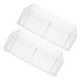 Healvian 2 Stück Acryl Geldorganizer mit Mehreren Fächern Transparenter Geldaufbewahrungsbox für...