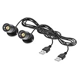 HONITANO 2 Stück USB LED Spotlight Warmweiß Schrank Schmuckvitrinenbeleuchtung...