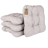 HLKauf 4 | 6 | 8er Set Sitzkissen 36x36x6 cm | weiche Kissen | Für Garten, Camping, Gastronomie...