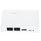 USB 2.0 Netzwerkdruckerserver, Weiß 480 Mbit/s 10/100 Mbit/s LAN Bridge USB WiFi Home Print Server...