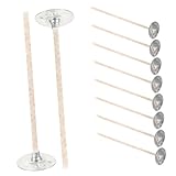 Homoyoyo 10 STK Baumwoll Dochte mit Metallfuß Dicke Dochte für DIY Kerzenherstellung Geeignet für...