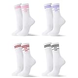kodinsiivous 4 Paar ES ESKALIERT EH Lustige Socken Unisex,Lustige Geschenkidee Sportsocken Für...