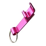 WUJIHE Bunter Flaschenöffner, Schlüsselanhänger, Kette, tragbar, Metall, Mini-Bierdosenöffner,...