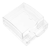 PENIKOKO Wasserdichte Outdoor Steckdosen Schutzbox Transparent Weiß Spritzwassergeschützt...