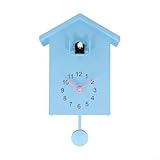 Yuanpgky Wandkunst, Kuckucksuhr, mit Vogelstimmen, einstellbare Lautstärkeregelung, für...