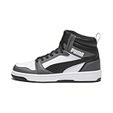 PUMA Unisex Rebound V6 Turnschuhe, Puma White Puma Black Shadow Gray, 42 EU