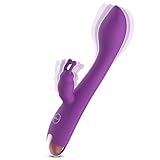 Klassischer Rabbit Vibratorstarb 2 in 1 Dildo Stoßfunktion Vibrator G Punkt Klitoris Stimulator mit...
