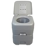 BB Sport Camping Toilette 20 L Angenehme Sitzhöhe Tragbare Reise Toilette bis 130 kg Wohnwagen...