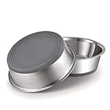 PEGGY11 Hundeschalen aus Edelstahl aus Metall| Rutschfestes Silikonkautschuk-Bodendesign| 900ml, 2...