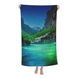 Handtücher Naturwunder Saugfähig Schnelltrocknend Dusch-Handtuch Sandfrei Saunatücher Für Yoga...