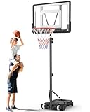 Basketballkorb Outdoor Kinder Basketball ständer: 150-210 cm Höhenverstellbar Basketballständer...