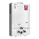 12LPM Gasdurchlauferhitzer,24KW LPG Durchlauferhitzer mit Super Niedrigem 0,2 bar...
