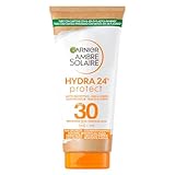 Garnier Ambre Solaire Sonnencreme Feuchtigkeitsspendende Sonnenschutz Milch LSF 30ung (1 x 50 ml)...