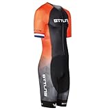 BTTLNS Triathlon Anzug Herren | Trisuit kurzarm | Tri-Anzug mit Italienische Gämse | Trisuit...