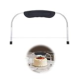 Tortenschneider Tortenbodenschneider Edelstahl 28x16cm, Höhenverstellbare Tortensäge, Präziser...