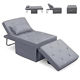FLEXISPOT Sessel Wohnzimmer Sessel mit hocker Schlafsessel Klappbar mit bettfunktion mit...