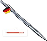 BAUHELD® Anreissnadel Metall [150mm] - Reißnadel mit eingelöteter Hartmetall-Spitze [Made in...