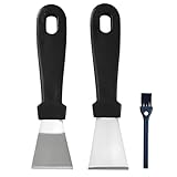 Alriedy 2 Stück Multifunktionaler Ceranfeldschaber & 3D-Drucker-Zubehörteile, Edelstahl Spachtel...