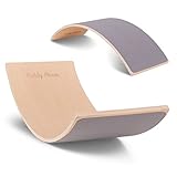 KiddyMoon Balance Board Aus Holz Für Kinder, Babys Montessori Spielzeug, Gleichgewicht, Balancieren...