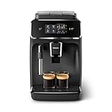 Philips Serie 2200 Kaffeevollautomat – Klassischer Milchaufschäumer, Intuitives Touchdisplay,...