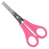 Westcott Kinderschere Pink Rechtshänder | Schere mit integrierter 5 cm Skala | Bastelschere 13 cm...