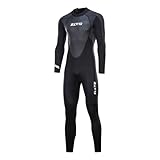 Neoprenanzug Herren 3MM Langarmeliger Ganzkörper-Neoprenanzug Damen mit Ruckenreißverschluss fur...