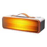 Heizer für kleine Räume | Tragbarer Elektroheizer für Schreibtisch und Büro | mit Kippschutz,...