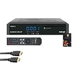 Set Servimat III Satelliten-Receiver Full HD + Zugangskarte TNTSAT V6 Astra 19.2E + HDMI-Kabel