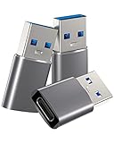 Orangeck USB auf USB C 3.1 Adapter (3 Stück), USB C Buchse auf USB Stecker Adapter, USB Typ C auf...