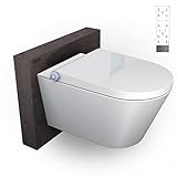 BERNSTEIN® Dusch-WC Pro+ 1102 in Weiß, Spülrandloses Hänge-WC mit Bidet Funktion -...