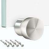 Raumhero Glasklemme Edelstahl (Komplettset 4 Stk.) - Universell für Plattenstärke 2,5-6mm -...