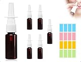Emezddo 5 Stück Nasenspray Flasche Leer,Wiederverwendbar Nachfüllbare Zerstäuber Sprühflasche...
