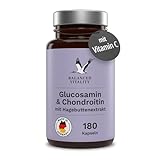 Glucosamin & Chondroitin Kapseln - 1400mg Glucosamin, 1200 mg Chondroitin, 80 mg Vitamin C pro...